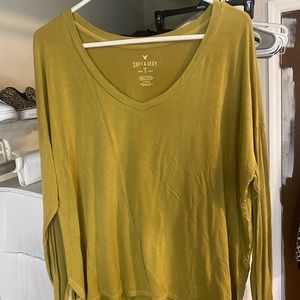 Yellow American eagle soft & sexy top